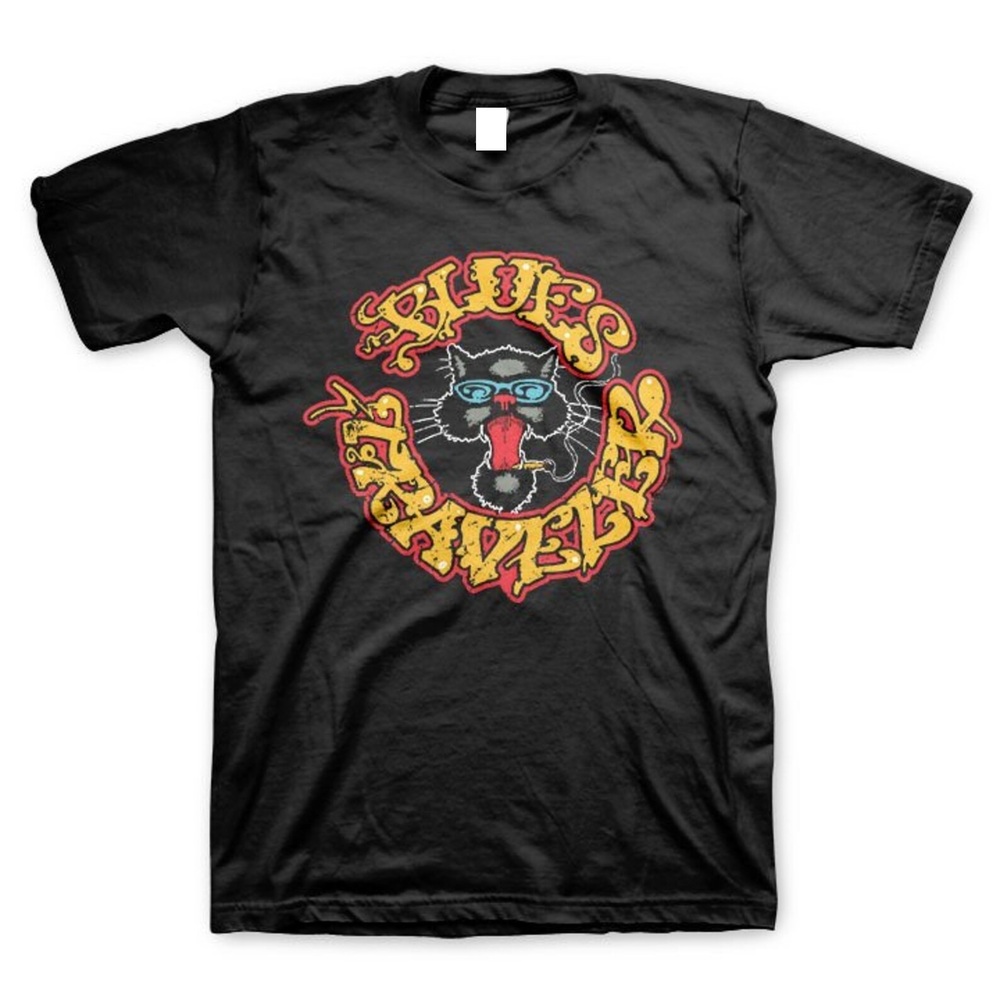 Blue Traveler Circle Cat T-Shirt